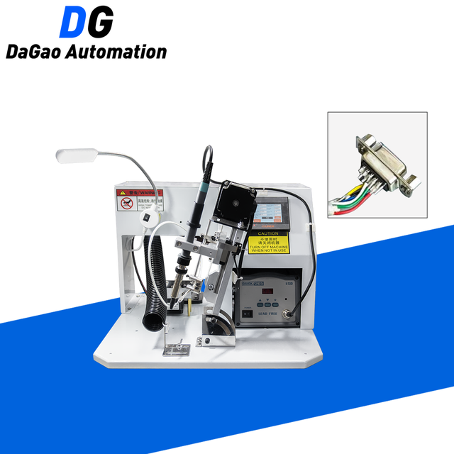 DG Semi-automatic Soldering Machine for Aviation Connector Oblique Welding