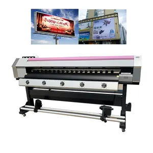 1.6m Guangzhou 64 inches 1440dpi Plotter Print Eco solvent Chinese Eco Solvent Inkjet Printer for Flex Banner Vinyl Sticker Mesh
