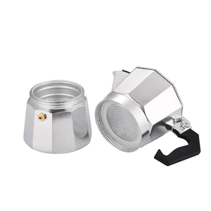 Modern 1/2/3/6/9/12cups Moka Pot Italian Stovetop Espresso Maker Aluminum Moka Pot for <b>Gas</b> & Electric Stoves BPA-Free with Lid - Product Image 3