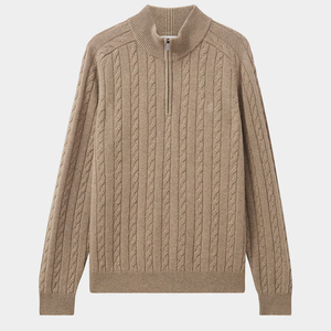 Suéter de Punto para <span class=keywords><strong>Hombre</strong></span>, <span class=keywords><strong>Cuello</strong></span> <span class=keywords><strong>Alto</strong></span>, Casual, Invierno, Transpirable y Cálido, Nuevo, Corte Ajustado, Color Sólido, para Otoño - Product Image 3