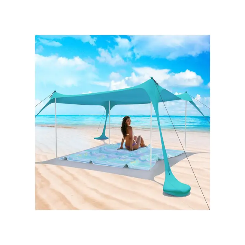 Sunshade Beach Tent Canopy Sunshade Film Beach Umbrella Summer Sun Shade Protection Vertical Awning Tarp For Beach Camping