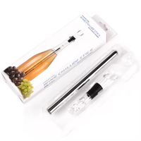 Refroidisseur de vin portable 3-en-1 en acier inoxydable certifié CE, écologique, avec verseur et bouchon, accessoires de bar, bâtonnet refroidisseur de bouteille