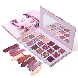 UCANBE อายแชโดว์ Sultry,อายแชโดว์ทองแดง18สีพาเลทอายชาโดว์ Mirror Spring Wet Look อายแชโดว์หรูหรา