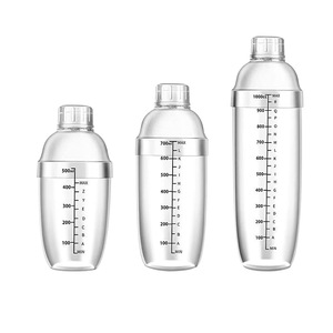 ชุดเชคเกอร์ค็อกเทล 300 มล. 500 มล. 700 มล. 1000 มล. พลาสติกทนทานสำหรับทำชาเลมอน - Product Image 3