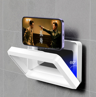 Supports de téléphone pour salle de bain, coque de téléphone étanche pour mur de maison, boîte de rangement étanche pour douche, support de téléphone portable anti-buée, utilisation au lit