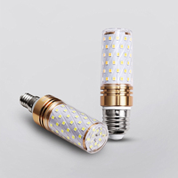 LED-Maiskolben-Glühbirne aus Kupfer und Aluminium, SMD2835, Breitspannung, Energiesparend, für Innenbeleuchtung und Kronleuchter