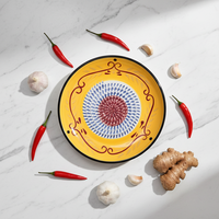 Râpe à ail en céramique orange, râpe à ail en porcelaine faite à la main, éplucheur d'ail