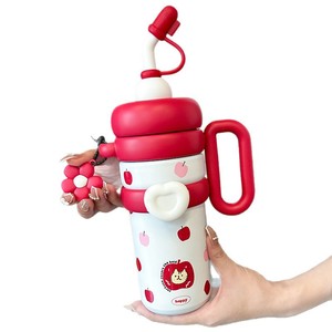 Thermos in Acciaio Inox 316 <span class=keywords><strong>con</strong></span> Cannuccia per Ragazze, Grande Capacità, Mantiene Caldo e Freddo, Personalizzabile - Product Image 4