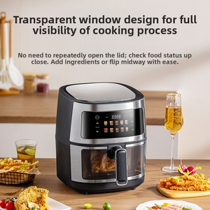 Freidora de Aire de 8L, Horno Visual Inteligente para el Hogar, Modelo con Pantalla Táctil, Freidora de Aire Multifuncional, Freidora Eléctrica - Product Image 2