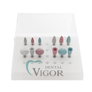 Vigor Dental VG-DB50 Porcelain <b>Polishing</b> <b>Kit</b> 12PCS/BOX Dental Brush Dental Bur for Low Speed Handpiece - Product Image 5