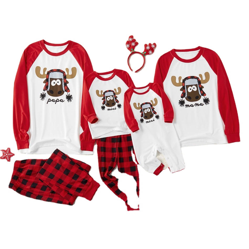 Amazon ebay, осенне-зимний новый костюм желаний, домашняя одежда с мультяшным принтом, пижамы, одежда для родителей и детей, одежда для мамы и дочки, детская одежда