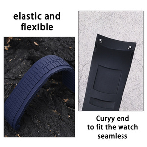 Bracelet de montre de luxe de remplacement pour Patek <span class=keywords><strong>Philippe</strong></span> 5167R, bracelet de plongée sportif, souple et respirant, accessoires pour montre - Product Image 3