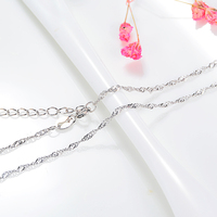 S925 Sterling Silver Non Fading Pendentif Étendu Chaîne Italienne Bijoux De Mode Hommes et Femmes Collier pour Pendentifs