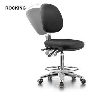 <span class=keywords><strong>Chaise</strong></span> <span class=keywords><strong>de</strong></span> laboratoire commerciale pivotante et basculante antistatique ESD sans poussière, en tissu durable, modèle J66 KIMZAT, pour écoles et entrepôts - Product Image 6
