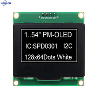 Venta de fábrica Módulos de pantalla OLED de 1,54 pulgadas 128*64 con interfaz SPD0301 o SSD1309 o SH1106 I2C IIC 4PIN para instrumentación