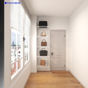 Sistema di Organizzazione Modulare Fai-<span class=keywords><strong>da</strong></span>-te con Scaffalature Metalliche Bloccabili per <span class=keywords><strong>Armadio</strong></span>, Cabina <span class=keywords><strong>Armadio</strong></span> e Stoccaggio in <span class=keywords><strong>Camera</strong></span> <span class=keywords><strong>da</strong></span> <span class=keywords><strong>Letto</strong></span>, Soggiorno, Officina - Product Image 4