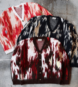 Biểu Tượng Tùy Chỉnh Người Đàn Ông Mohair Dệt Kim Áo Len Mờ Dài Tay Áo Dệt Kim Mùa Đông Tùy Chỉnh Đan Lông Cardigan Áo Mohair Áo Len Người Đàn Ông - Product Image 2