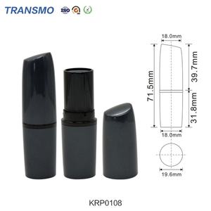 Emballage de baume à lèvres en verre plastique, flacon de rouge à lèvres avec bouchon, tubes de gloss transparents - Product Image 2