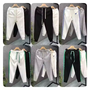 <span class=keywords><strong>Pantalon</strong></span> décontracté pour homme, taille mi-haute, devant plat, fermeture à cordon, doublure en polaire, 100% coton, séchage rapide, respirant, écologique - Product Image 6