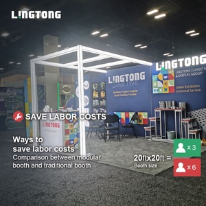 3*3m gian hàng triển lãm tiêu chuẩn vỏ sơ đồ đứng (Hệ thống 8 chiều) cho các địa điểm triển lãm - Product Image 4