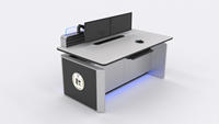 Console de contrôle de salle de trading financière Kesino de haute qualité, design ergonomique, réglable en hauteur