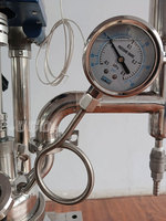 Cuve de réaction à double enveloppe de 1L sur mesure pour laboratoire, avec réservoir sous pression et moteur, en acier inoxydable