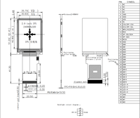 Petit écran LCD TFT de 2 pouces, 240xRGBx320, 1300 Cd/m², écran IPS ST7789V, cadre entièrement en métal pour système embarqué Arduino