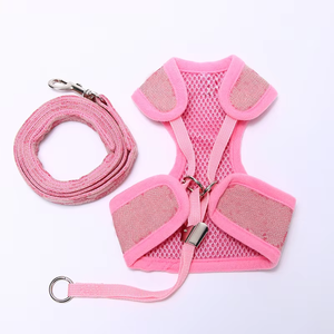 Conjunto de arnés y correa para perros con monograma de lujo, suave Louis nuevo diseño chaleco para mascotas conjunto de arnés de pecho conjunto de Correa y Collar para perros - Product Image 2