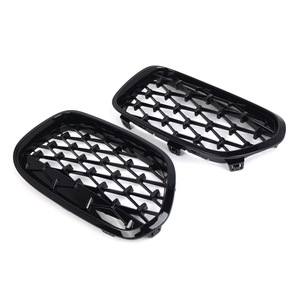 CZPINCHEN - Rejilla Delantera para BMW Serie 1 F52 Sedán, Cubierta de Entrada de Aire para Parachoques Delantero de Plástico ABS Negro - Product Image 1