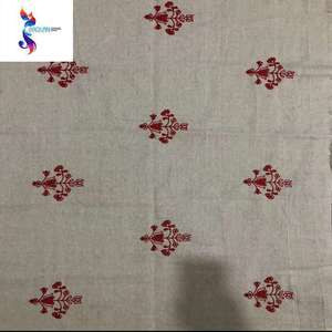 Stile di moda tessuto ricamato lino tessuto all'ingrosso poliestere tessuto ricamato Stocklot tessuto <span class=keywords><strong>Tc</strong></span> - Product Image 3