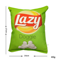 Jouet à mâcher pour chien en forme de croustille, écologique, en peluche douce et durable, lavable, pour le nettoyage des dents, pour jeu individuel
