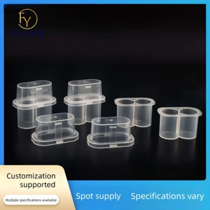 Wholesale 2x3ml Clear <b>Plastic</b> Vial Storage <b>Box</b> for Peptide 3ml Storage Cases - Product Image 2