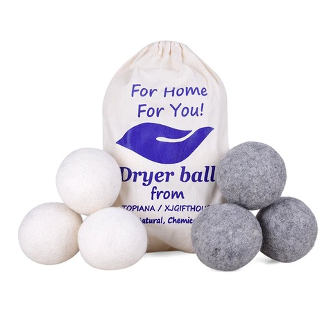 Wool Laundry Dryer Balls Eco Friendly Sustainable and Alternative to Wasteful Toxic Dryer Sheets-Reduce Noise