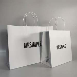 Sacs d'emballage cadeaux en gros KM, sac fourre-tout, sacs en papier kraft personnalisés avec logos - Product Image 2