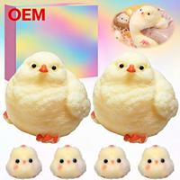 Mignon Poussin Moelleux en TPR Extensible, Jouet Anti-Stress à Presser pour Enfants