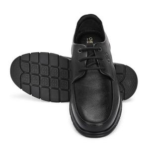Chaussures formelles en cuir véritable pour hommes, chaussures de bureau et de mariage faites à la main en cuir de vache à lacets - Product Image 6
