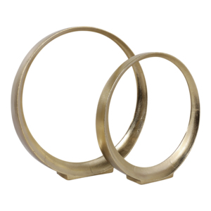 Sculture Circolari in Metallo, Ornamenti ad Anello in Alluminio per Arredamento Casa, Ufficio e Bagno - Product Image 2