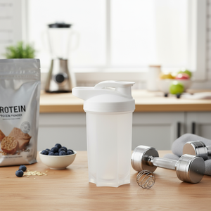 Gym Custom Protein Shaker Bottle 500ml with Logo Lightweight Durable Plastic for Sports Training - Product Image 5