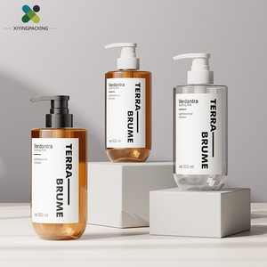 ขวดปั๊ม PET ฝ้าสีน้ำตาลขนาด 500 มล. ปรับแต่งได้ พร้อมส่ง สำหรับผลิตภัณฑ์ดูแลผิวกาย เจลทาไหล่ - Product Image 4