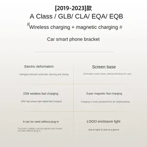 <span class=keywords><strong>Support</strong></span> de téléphone <span class=keywords><strong>pour</strong></span> écran de voiture <span class=keywords><strong>Mercedes</strong></span> Benz <span class=keywords><strong>Classe</strong></span> <span class=keywords><strong>A</strong></span> W169 W176 2019-2023, chargeur sans fil, modification de navigation, taille 10,25 pouces - Product Image 4
