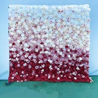 Kain Dekorasi Dinding Bunga Hydrangea 8ft X 8ft Grosir Mawar Sutra Buatan Dekorasi Acara Pernikahan