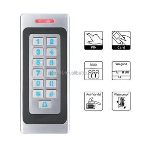 125Khz Proximity ID đầu đọc thẻ RFID hệ thống kiểm soát nhập kim loại độc lập Bàn phím kiểm soát truy cập với báo động - Product Image 5