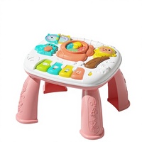 Table d'activités éducative musicale multifonctionnelle en plastique pour bébé