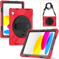 Étui pour tablette à rotation à 360 ° pour iPad Pro 13 11 10.5 9.7 pouces 2024 2023 2025 Housse de protection Bracelet réglable Bandoulière