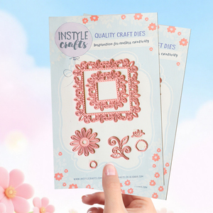 3D rosa Metall-Stanzformen, Blumenrahmen-Stanzformen, Dekorations-Stanzformen für Papierhandwerk, DIY, Scrapbooking, Kartenherstellung - Product Image 1