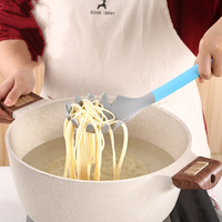 MANJIA-Ensemble d'ustensiles de cuisine en silicone empilables en nylon, nouveau style, 6 pièces