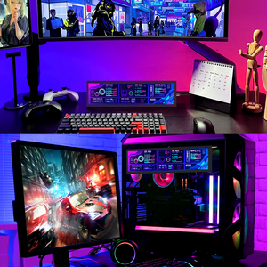 จอแสดงผลแบบยืด Wisecoco ขนาด 1280x400 7.84 นิ้ว แผง <span class=keywords><strong>Aida</strong></span> <span class=keywords><strong>64</strong></span> รองรับ Win 10/11 จอแสดงผลรอง พร้อมบอร์ดควบคุม USB-C - Product Image 3