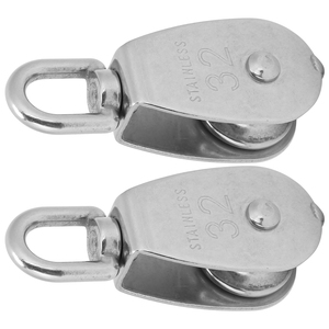 2pcs电缆单滑轮组不锈钢吊线牵引提升绳轮 - Product Image 5