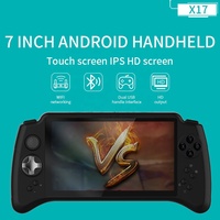 Console de jeu portable POWKIDDY X17 7 pouces avec Wifi Android, lecteur de jeux rétro, sortie vidéo HD, consoles de jeu vidéo MP5, lecteur multimédia