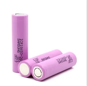 Bateria de lítio cilíndrica de alta qualidade ICR18650-26F 2600mAh 3.7V recarregável para Samsung ICR 26F